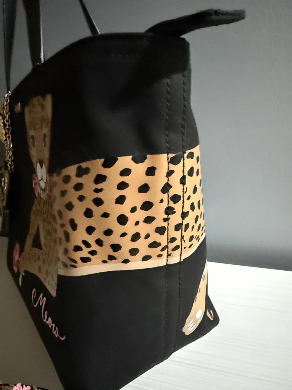 Kate Spade Run Wild Lounging Cheetah tote, wallet, charm. UB charm and anthro SG - Picture 10 of 16